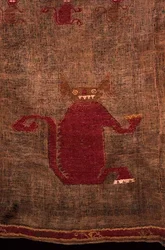 Detail eines Leichentuchs, 1400er